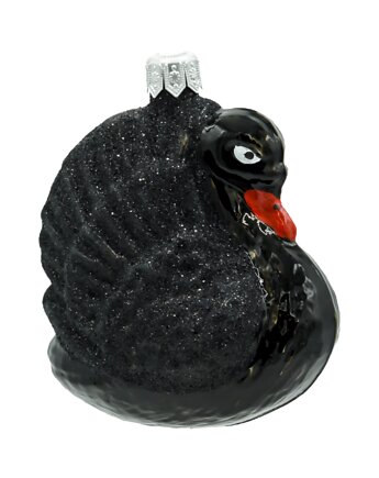 Bombka choinkowa: Majestatyczny Łabędź: czarny, Syn Bombkarza