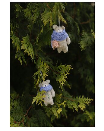 Misie zawieszki na choinkę komplet, Kruszek