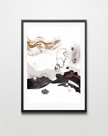 Autorska grafika Forms IV (white), PRINTLOVE