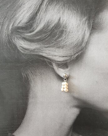 Kolczyki FANABERIA TRIO kamień rzeczny, modesign