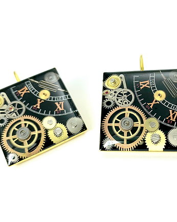 Kolczyki złote - golden sparks II, DROBINY CZASU