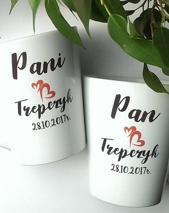 KUBKI ŚLUBNE  LATTE  Pan&Pani, FarrowDesign
