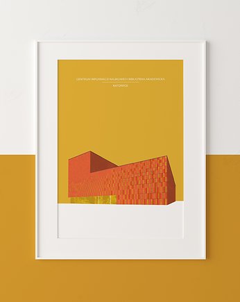 Plakat BIBLIOTEKA Katowice, Aleksandra Pakula