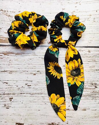 Pela' SCRUNCHIE Sunflower ze wstążką, PELA