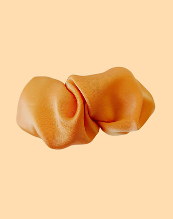 Scrunchie spinka klamra jedwabna słodka morelka, Capillum