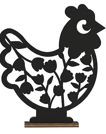 Figurka STOJĄCA Wielkanocna 10cm Kura Kurka na Podstawce do Koszyczka Dekor, smxdsgn