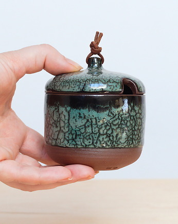 Pojemniczek Ceramiczny z wycięciem - iglasty las, Koło i Piec