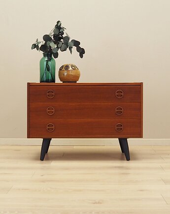 Komoda tekowa, duński design, lata 60, produkcja: Dania, Przetwory design