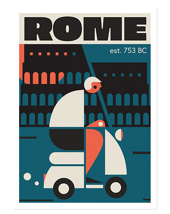 Plakat, Rome, Rzym, Włochy, Koloseum, Galeria EMU
