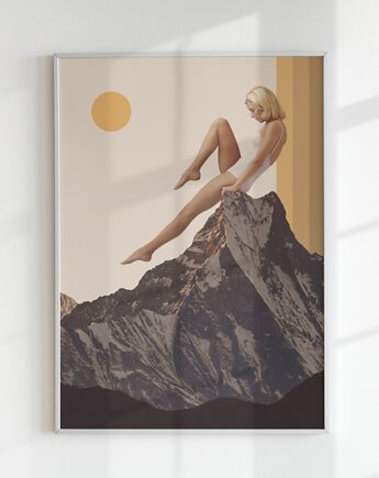 Plakat BALANS (kolaż), Agnieszka Osiecka RYSUJĘ BO SIĘ NUDZĘ