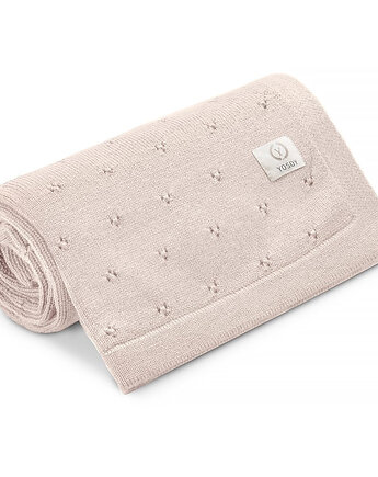 Koc z wełny merino Jersey Cappuccino, YOSOY