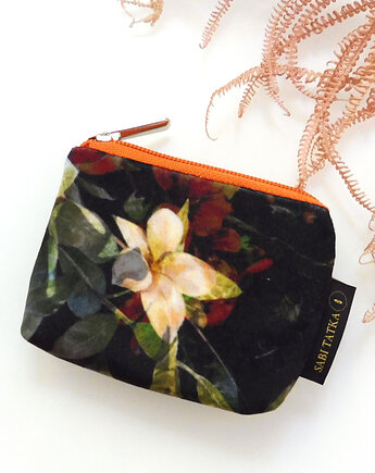 Portfel card holder  z weluru Zielnik No1, sabi tatka