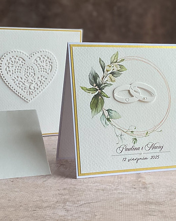 Kartka ślubna w pudełku z kopertą na pieniądze, WA 23C, Anna Art and Crafts