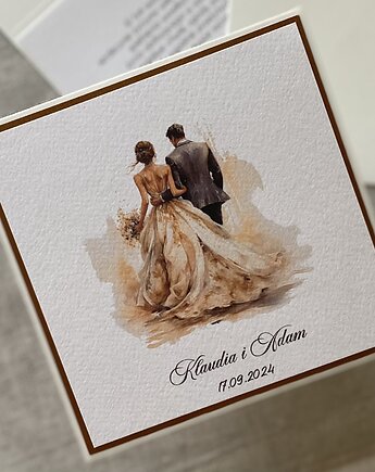 Kartka ślubna z personalizacją, W9a, Anna Art and Crafts