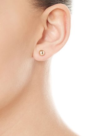 Kolczyki złote Malutkie kuleczki balls 4mm, Czaki Bransoletki