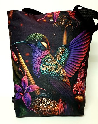 Duża torba z kolibrem, OKAZJE - Prezent na 60 urodziny