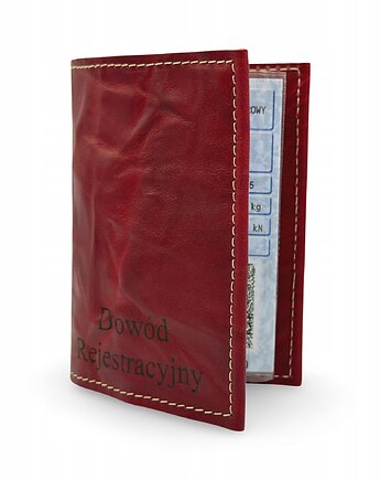 Etui na Dowód Rejestracyjny na Dokumenty Pokrowiec Czerwony Parker Quality, Parker Quality