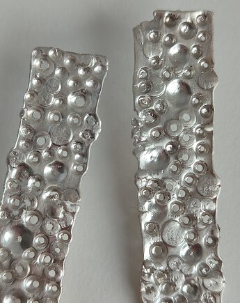 Srebrne kolczyki podłużne, Agata Blaszkowska Jewelry