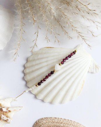 Bransoletka na sznurku LEUKE z Granatem, Gleeme Jewellery