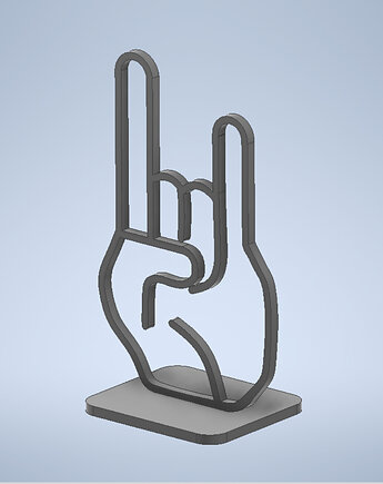 Rockowa dekoracja, dłoń- dekoracja na ścianę rock, Printerior