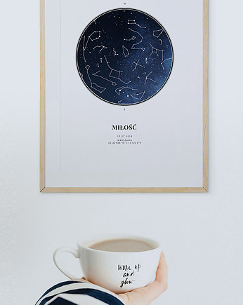 Plakat - Twoja mapa nieba - gwiazdy, lemonducky