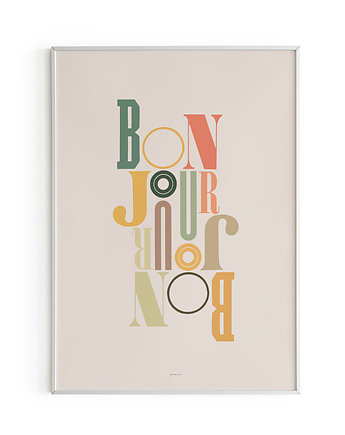 Bonjour - plakat B2 50x70, motyw