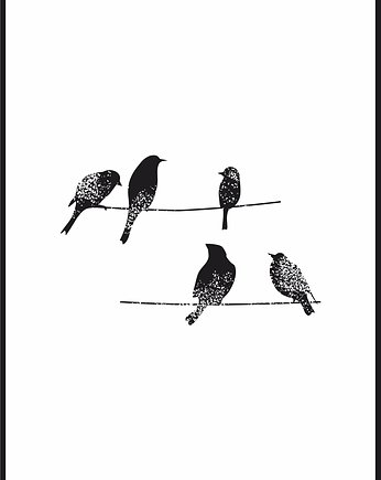 Plakat "Birds on wire", Fotobloki and decor