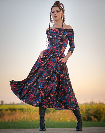 Sukienka - Sandy Midnight Flower, milita nikonorov