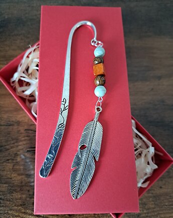 Zakładka do książki z piórem (w pudełku), Kartkodzielo