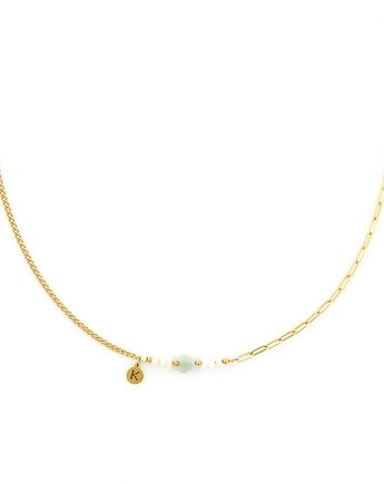 Baby Bestseller! Naszyjnik z sercem Amazonitu - kamień młodości, Kulka Bransoletki