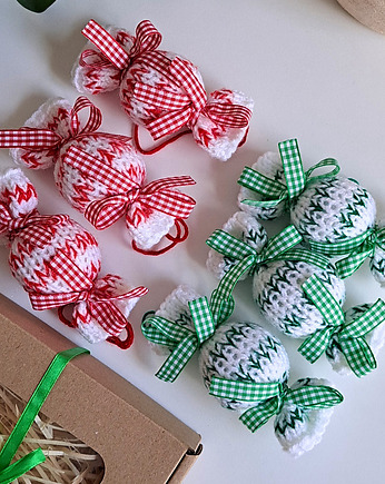 Cukierki świąteczne na choinkę na Boże Narodzenie, zestaw 6szt., U.to ceramika