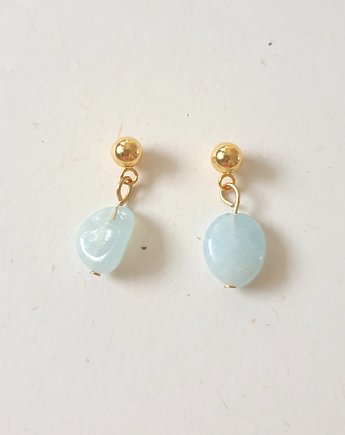 Kolczyki MINI akwamaryn, modesign