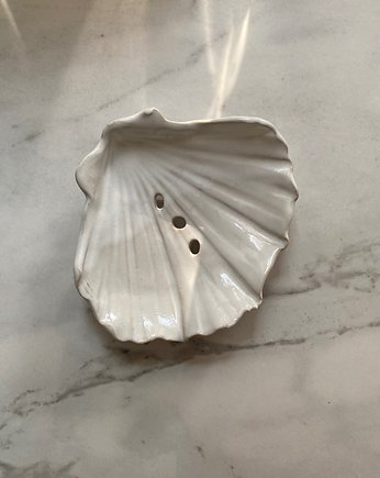 Ceramiczna Mydelniczka Muszelka Muszla Biała, Maison Fragile