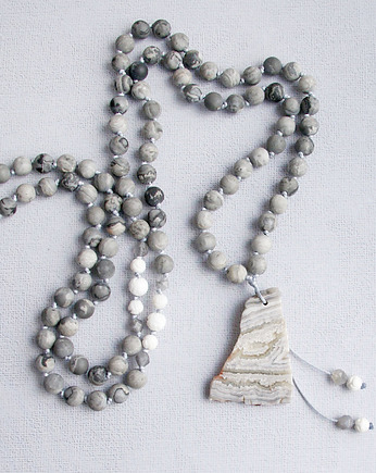 S A L E : UNIKATOWY naszyjnik MALA jaspis, agat, kaktusia