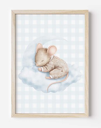 Plakat Na Ścianę Dla Dzieci Pastelowa myszka nr. 10, Dekoracjan