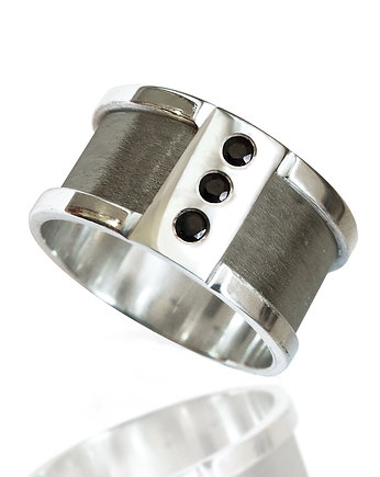 Obrąka z cyrkoniami, srebro 925, Toros Design