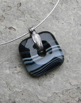 Onyks - kwadrat - naszyjnik, Beata Trotter