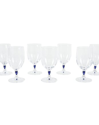 Komplet kieliszków Venise Saphir, produkcja: Cristal d'Arques, Przetwory design