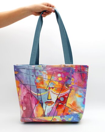 Torba Face PUGA niebieski Shopper, Puga Bags