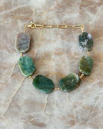 Bransoletka  Agat Mszysty Unikat, Chmolowska Jewellery