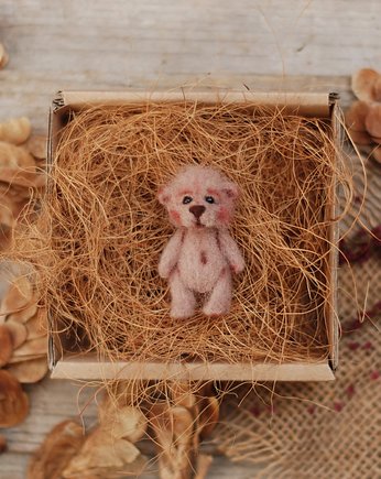 Mini miś- broszka, BoboLobo Handicraft