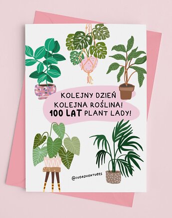 Kartka - Plant Lady, IvoAdventures