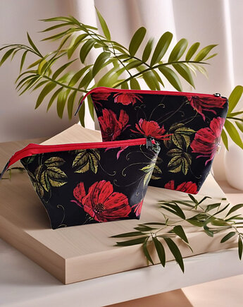 Zestaw kosmetyczek wodoodpornych  Maki kw26, Pracownia25