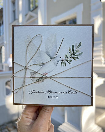 Oryginalna pamiątka bierzmowania - kartka na bierzmowanie (p), sorte
