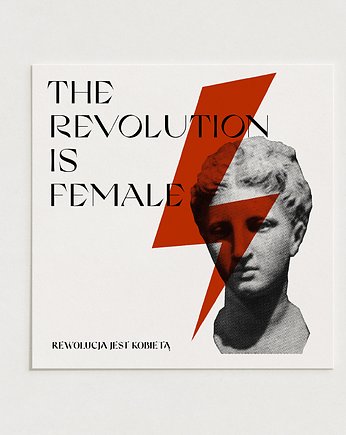 Revolution is female / Oryginalna grafika / poster print / plakat, Alina Rybacka