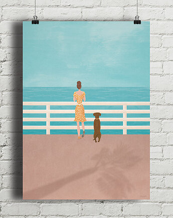 Plakat - Morska promenada, minimalmill