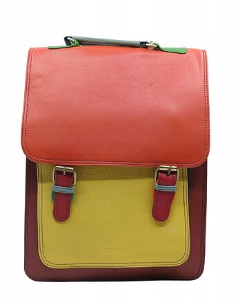 Plecak skórzany damski torebka 2w1 elegancki pojemny mieści A4 OLIVKA, Olivka Warsaw