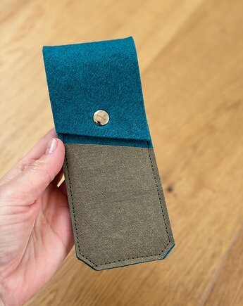 Marmollada - etui filcowe NA OŁÓWKI turkusowe + K, marmollada