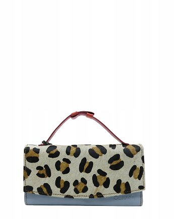 Portfel damski skórzany klapka wzór skóra naturalna na prezent eko OLIVKA, Olivka Warsaw