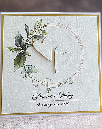 Kartka ślubna w ozdobnej kopercie, WA 23, Anna Art and Crafts